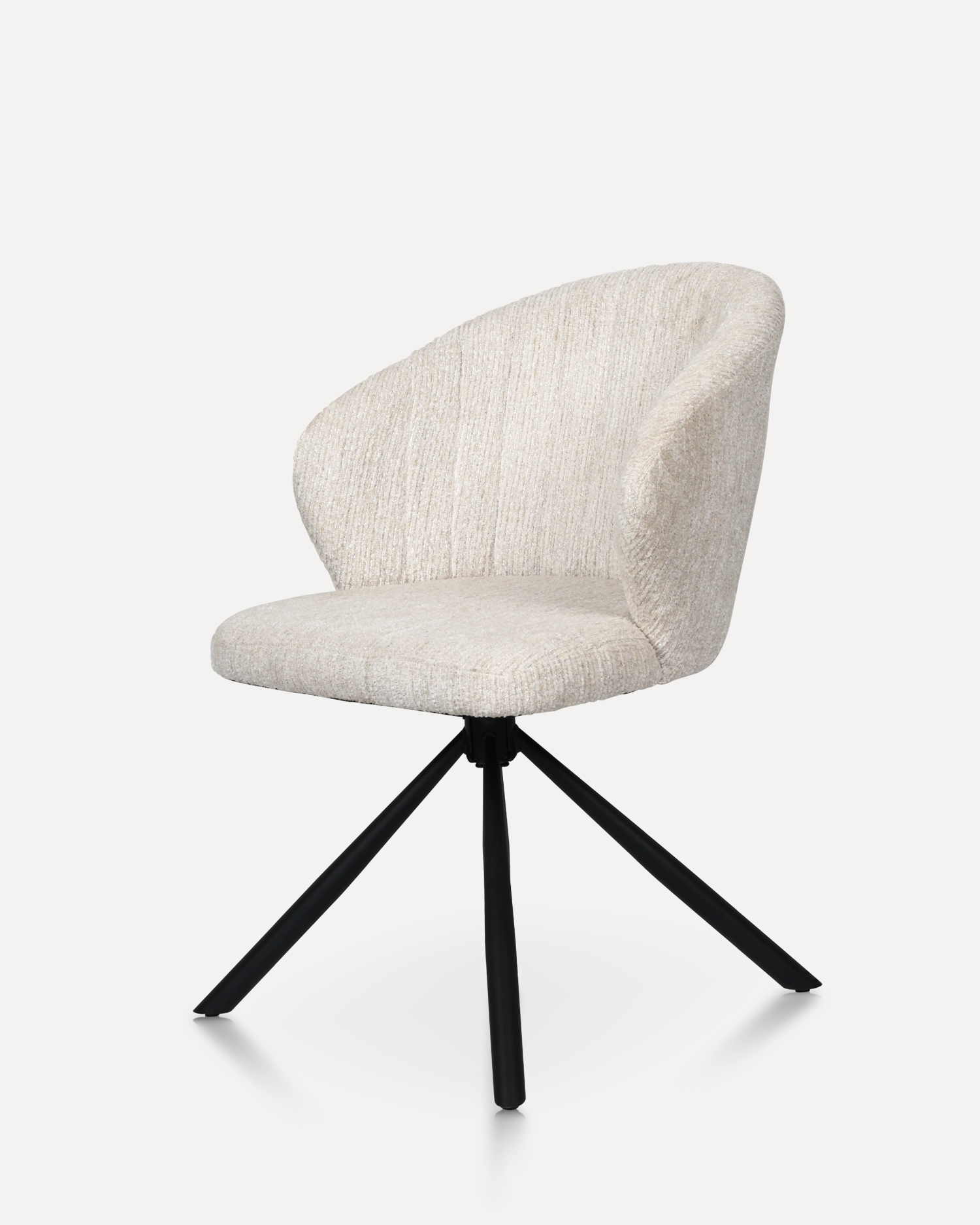 সাদা সুইভেল ডাইনিং রুম চেয়ার