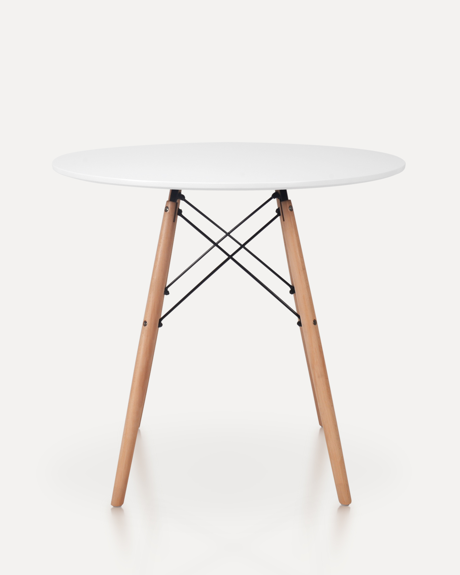 নর্ডিক বৃত্তাকার কাঠের ডাইনিং টেবিল